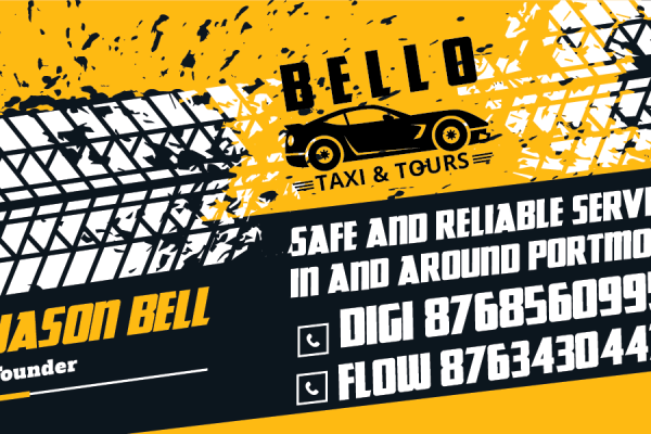 Bello Taxi and Tours - Business Card - Antz Business Solutions